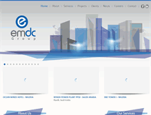 Tablet Screenshot of emdcgroup.com